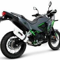 GPR exhaust compatible with Kawasaki KLE 500 2026-2027, Albus Ceramic, Slip-on exhaust including removable db killer and link pipe, EPA-compliant 