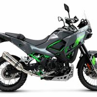 GPR exhaust compatible with Kawasaki KLE 500 2026-2027, PENTA ADVENTURE FULL TITANIUM, Slip-on exhaust including removable db killer and link pipe, EPA-compliance NOT required 
