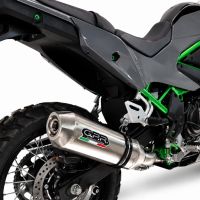 GPR exhaust compatible with Kawasaki KLE 500 2026-2027, PENTA ADVENTURE FULL TITANIUM, Slip-on exhaust including removable db killer and link pipe, EPA-compliance NOT required 