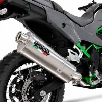GPR exhaust compatible with Kawasaki KLE 500 2026-2027, Trioval, Slip-on exhaust including removable db killer and link pipe, EPA-compliant 