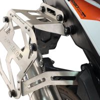GPR TECH compatible with  Ktm Lc 8 Adventure 1050 2015/2016 e3 GPR TECH Pair of side cases aluminum made with contoured right side, black color with specific pannier holder Capacity 38 LT. + 32 LT.