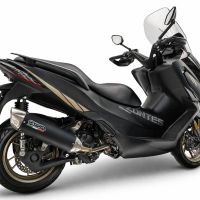 GPR exhaust compatible with Zontes 365E 2024-2026, Furore-X Scooter, Slip-on exhaust including link pipe and removable db killer 