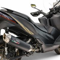 GPR exhaust compatible with Zontes 365E 2024-2026, Furore-X Scooter, Slip-on exhaust including link pipe and removable db killer 