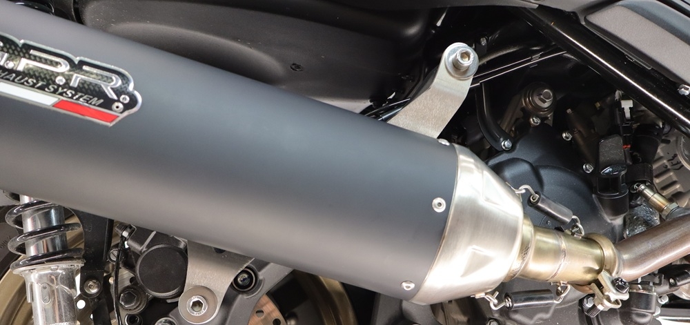 GPR exhaust compatible with Zontes 365E 2024-2026, Furore-X Scooter, Slip-on exhaust including link pipe and removable db killer 