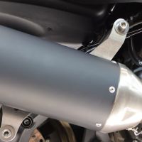 GPR exhaust compatible with Zontes 365E 2024-2026, Furore-X Scooter, Slip-on exhaust including link pipe and removable db killer 