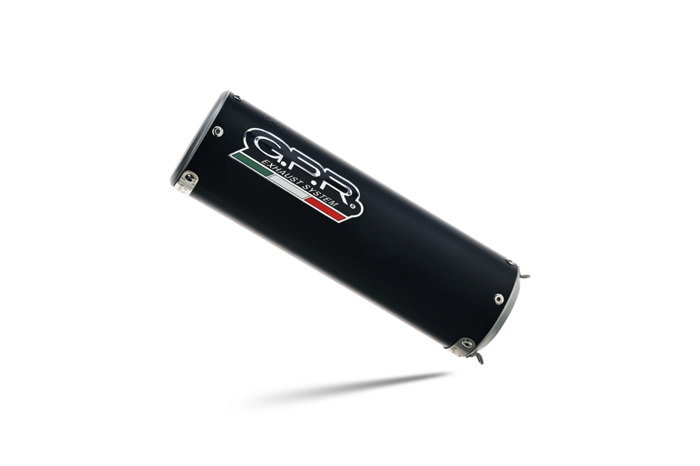 Exhaust compatible with Bmw F900XR F900R 2020-2025, M3 Black Titanium, Slip-on exhaust including removable db killer and link pipe, EPA-compliant 