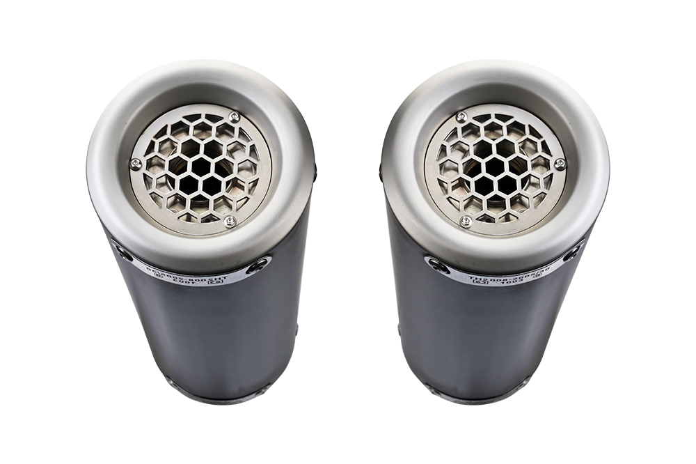 Exhaust compatible with Ducati Monster 696 2008-2014, M3 Black Titanium, Dual slip-on including removable db killers and link pipes, not EPA-compliant 