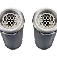Exhaust compatible with Ducati Monster 696 2008-2014, M3 Black Titanium, Dual slip-on including removable db killers and link pipes, not EPA-compliant 
