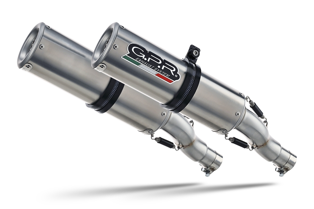 Exhaust compatible with Kawasaki Z1000 2010-2013, M3 Inox , Dual slip-on including removable db killers and link pipes, EPA-compliant 