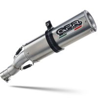 Exhaust compatible with Bmw F800R 2009-2014, M3 Inox , Slip-on exhaust including removable db killer and link pipe, EPA-compliant 