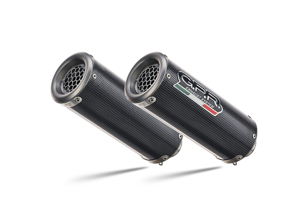 Exhaust compatible with Ducati Monster 696 2008-2014, M3 Poppy , Dual slip-on including removable db killers and link pipes, not EPA-compliant 