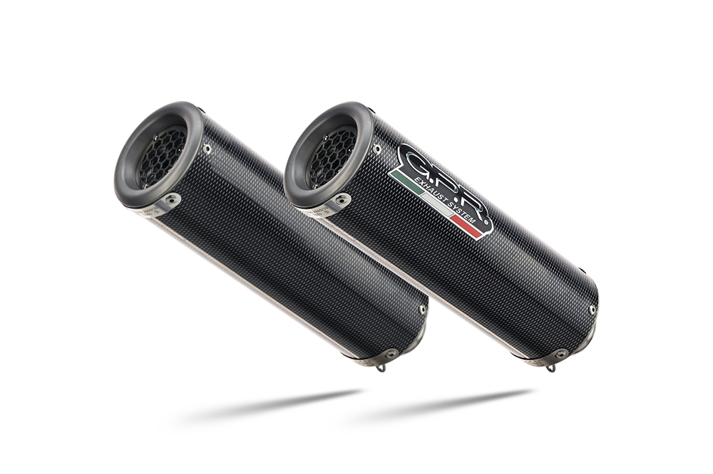 Exhaust compatible with Kawasaki Z1000 2003-2006, M3 Poppy , Dual slip-on including removable db killers and link pipes, not EPA-compliant 