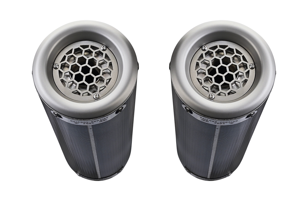 Exhaust compatible with Kawasaki Z1000 2003-2006, M3 Poppy , Dual slip-on including removable db killers and link pipes, not EPA-compliant 