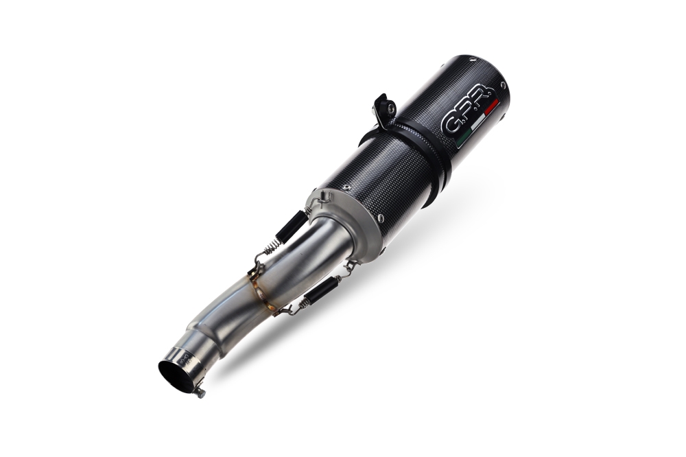 Exhaust compatible with Kawasaki Z1000 2003-2006, M3 Poppy , Dual slip-on including removable db killers and link pipes, not EPA-compliant 