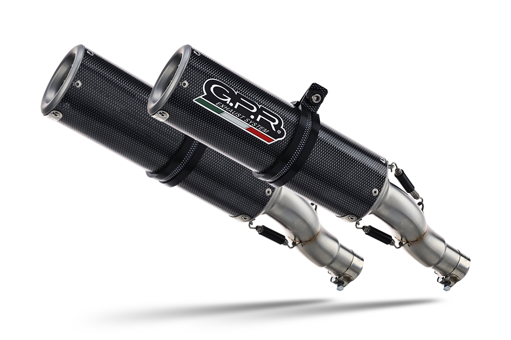 Exhaust compatible with Kawasaki Z1000 2003-2006, M3 Poppy , Dual slip-on including removable db killers and link pipes, not EPA-compliant 