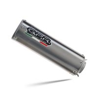 Exhaust compatible with Kawasaki Z-750 S 2007-2014, M3 Titanium Natural, Slip-on exhaust including removable db killer and link pipe 