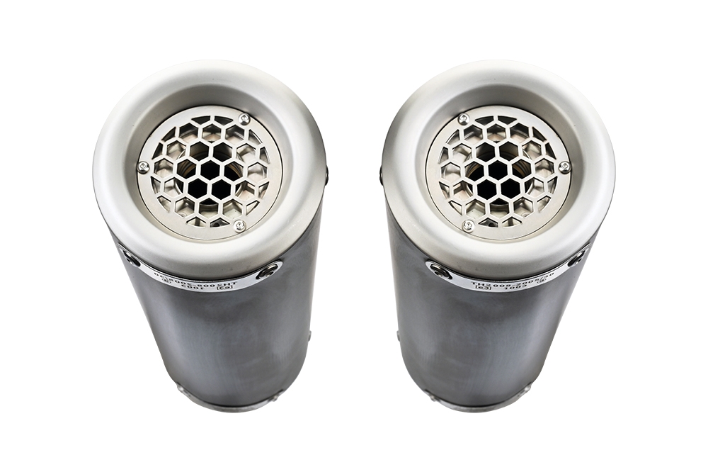 Exhaust compatible with Aprilia Rsv 1000 R Factory 2006-2010, M3 Titanium Natural, Dual slip-on including removable db killers and link pipes, not EPA-compliant 
