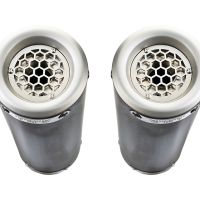 Exhaust compatible with Aprilia Rsv 1000 R Factory 2006-2010, M3 Titanium Natural, Dual slip-on including removable db killers and link pipes, not EPA-compliant 