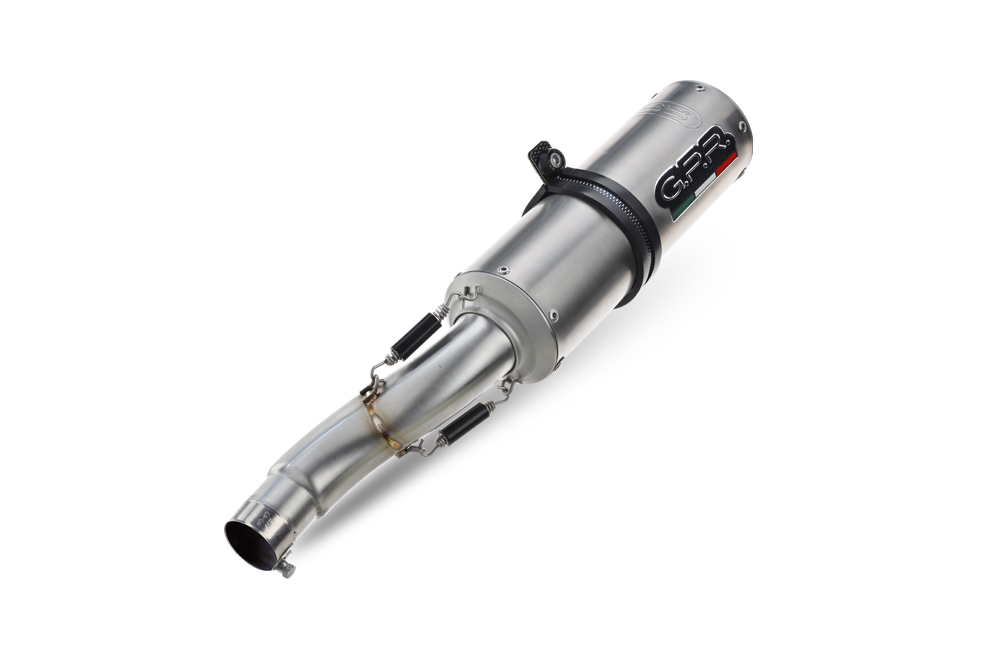 Exhaust compatible with Aprilia Rsv 1000 R Factory 2006-2010, M3 Titanium Natural, Dual slip-on including removable db killers and link pipes, not EPA-compliant 