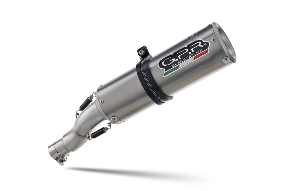 Exhaust compatible with Bmw R Nine-T 1200 - Pure - Racer - Urban - Scrambler G/S 2017-2023, M3 Titanium Natural, Slip-on exhaust including removable db killer and link pipe, EPA-compliant 