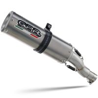 Exhaust compatible with Kawasaki Z-750 S 2007-2014, M3 Titanium Natural, Slip-on exhaust including removable db killer and link pipe 