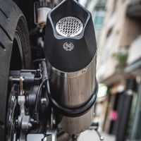 Exhaust compatible with Yamaha XSR700 2017-2020, Gpe Ann. titanium, Full system exhaust, including removable db killer 