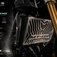 GPR TECH compatible with  Yamaha Mt-09 2021/2024 e5 GPR TECH Titanium radiator guard  
