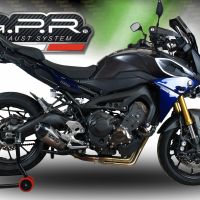 Exhaust compatible with Yamaha Tracer 9 GT 2021-2024, Gpe Ann. titanium, Full system exhaust, including removable db killer 