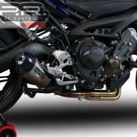 Exhaust compatible with Yamaha Tracer 9 GT 2021-2024, Gpe Ann. titanium, Full system exhaust, including removable db killer 