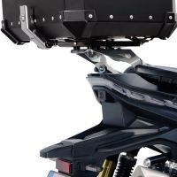 Top case GPR TECH compatible with  Voge SR 450 X 2026/2027 e5 plus GPR TECH Top case in aluminum, black color including, roof rack and specific plate Capacity 26 LT.