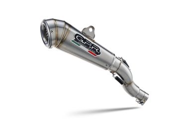 Exhaust compatible with Cf Moto 700 CL-X Sport 2025-2026, Powercone Evo, Slip-on exhaust including removable db killer and link pipe, EPA-compliant 