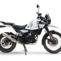 Exhaust compatible with Royal Enfield Himalayan 450 2024-2025, Powercone Evo, Slip-on exhaust including removable db killer and link pipe, EPA-compliant 