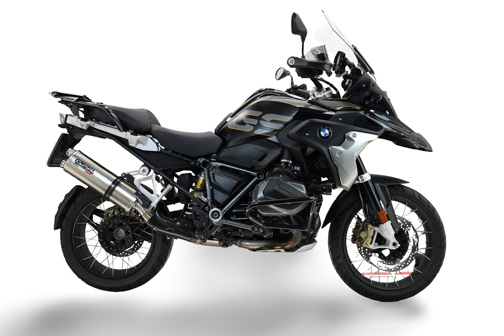 Exhaust compatible with Bmw R1250GS - Adventure 2021-2024, Dual Poppy, Slip-on exhaust including removable db killer and link pipe, EPA-compliant 