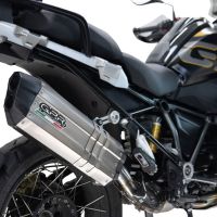 Exhaust compatible with Bmw R1250GS - Adventure 2019-2020, Hyper Sonic Titanium, Slip-on exhaust including removable db killer and link pipe, not EPA-compliant 