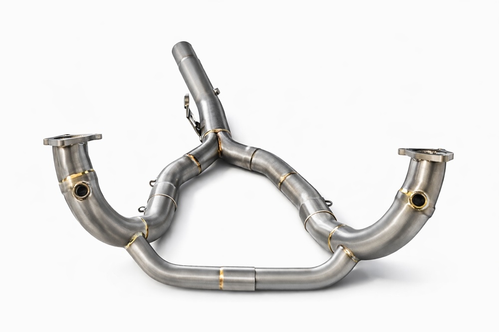 GPR exhaust compatible with Bmw R1300GS Adventure 2024-2026, Decatalizzatore Inox, Stainless steel decat racing pipe 