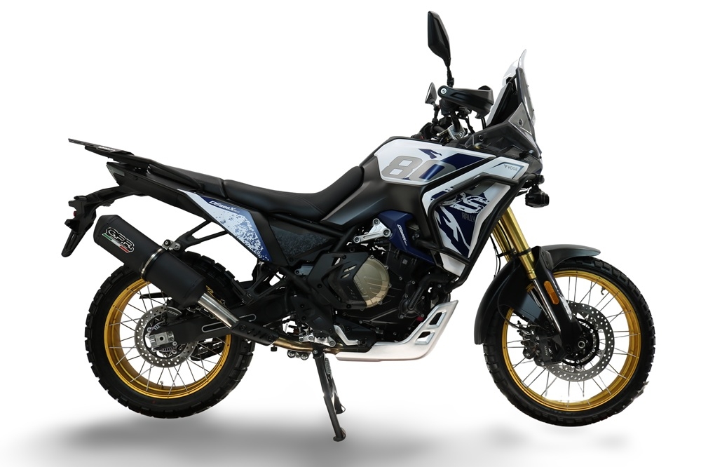 GPR exhaust compatible with  Voge DS 800 Rally 2025-2026, Ghisa , Slip-on exhaust including removable db killer and link pipe, EPA-compliant 