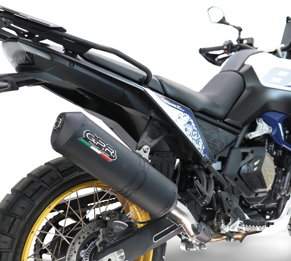 GPR exhaust compatible with  Voge DS 800 Rally 2025-2026, Ghisa , Slip-on exhaust including removable db killer and link pipe, EPA-compliant 