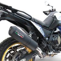 GPR exhaust compatible with  Voge DS 800 Rally 2025-2026, Ghisa , Slip-on exhaust including removable db killer and link pipe, EPA-compliant 