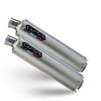 GPR exhaust compatible with  Honda Fmx 650 2005-2008, Inox Tondo, Dual slip-on exhausts including removable db killers, link pipes and catalysts,  EPA-compliant 