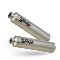 GPR exhaust compatible with  Ducati Monster S2R  2004-2007, Titanium Tondo, Dual slip-on including removable db killers and link pipes, EPA-compliant 