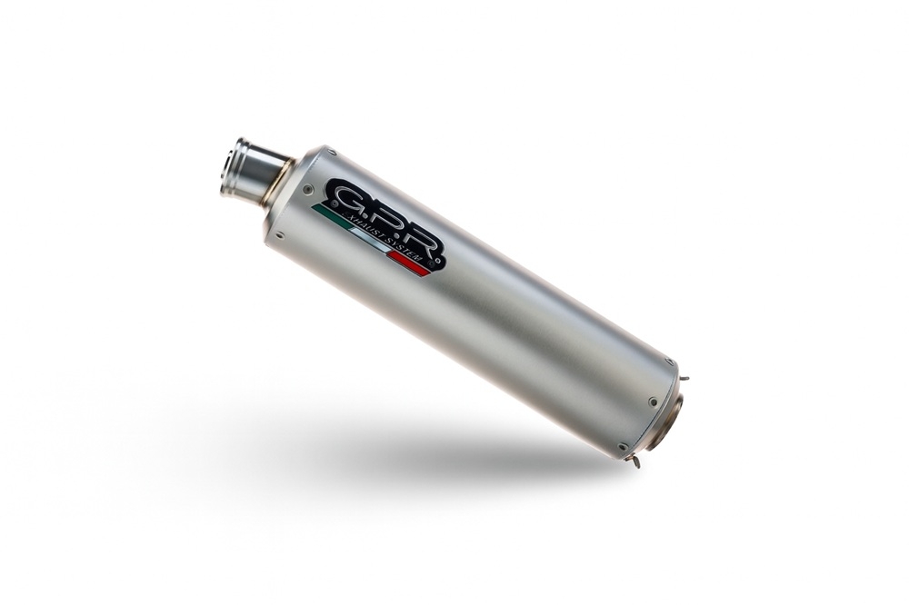 GPR exhaust compatible with  Suzuki GSX-R1000 2001-2002, Inox Tondo, Bolt-on silencer including removable db killer and catalyst, EPA-compliant 