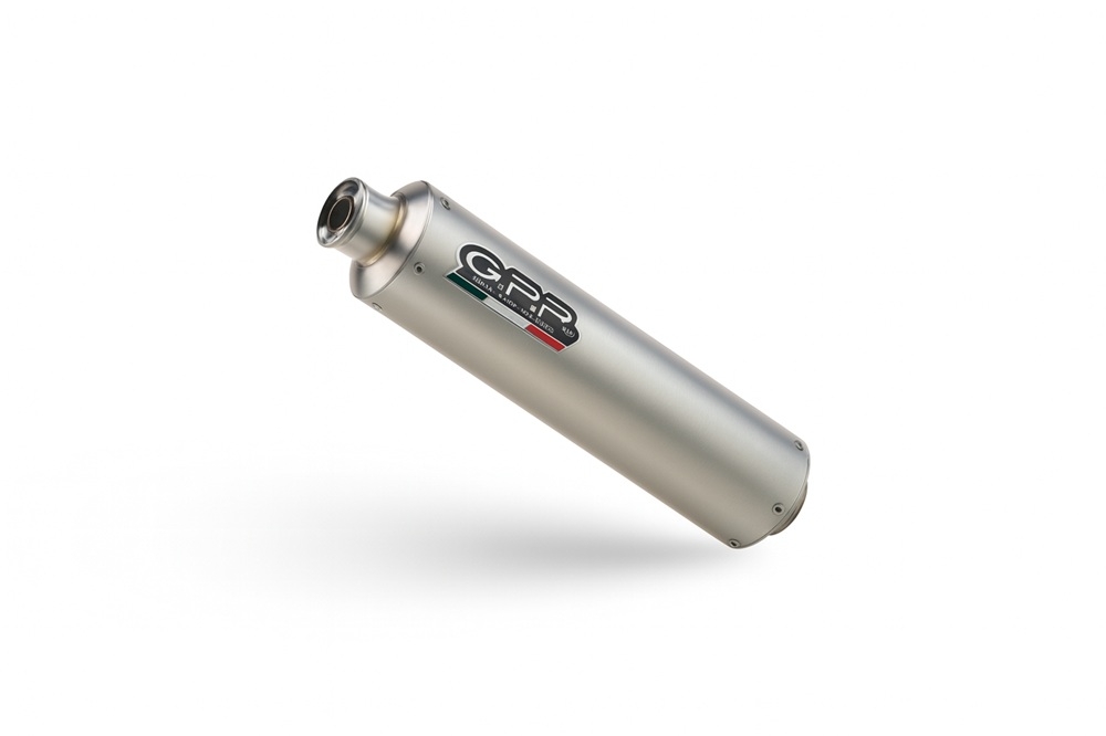 GPR exhaust compatible with  Suzuki GSX-R1000 2001-2002, Inox Tondo, Bolt-on silencer including removable db killer and catalyst, EPA-compliant 