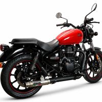 GPR exhaust compatible with Royal Enfield Classic 350 2021-2023, Deeptone Inox, Slip-on exhaust including link pipe 