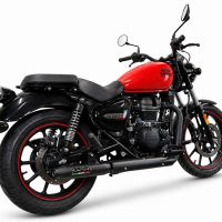 GPR exhaust compatible with Royal Enfield Classic 350 2021-2023, Deeptone Nero, Slip-on exhaust including link pipe 