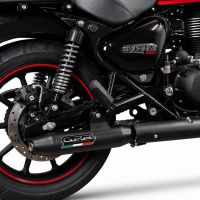GPR exhaust compatible with Royal Enfield Classic 350 2021-2023, Deeptone Nero, Slip-on exhaust including link pipe 