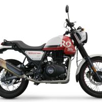 Exhaust compatible with Royal Enfield Himalayan 410 Diam.36mm 2017-2020, Decatalizzatore, Decat pipe 
