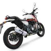 GPR exhaust compatible with  Royal Enfield Scram 411 2022-2024, Albus Evo4, Slip-on exhaust including removable db killer, link pipe and catalyst,  EPA-compliant 