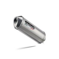 Exhaust compatible with Kawasaki ER-6N 2005-2011, Satinox , Slip-on exhaust including removable db killer and link pipe, not EPA-compliant 