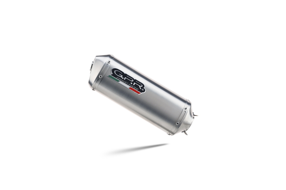 Exhaust compatible with Honda CBF500 2004-2007, Satinox , Slip-on exhaust including removable db killer and link pipe, not EPA-compliant 