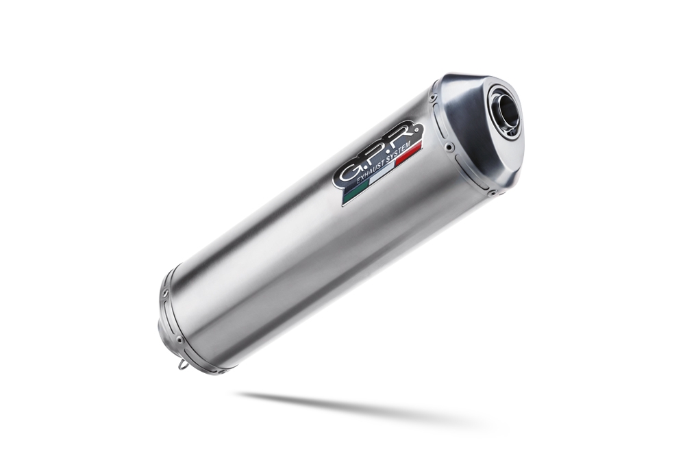 Exhaust compatible with Bmw F650GS Twin 2008-2018, Satinox , Slip-on exhaust including removable db killer and link pipe, not EPA-compliant 